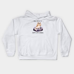 My job is to make you happy. Blenheim Cavalier Gifts Kids Hoodie